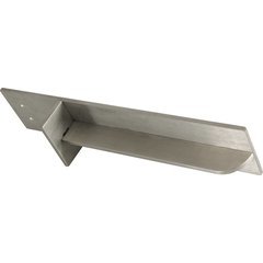 Carrier Countertop Support 12 inch Long - Brushed Stainless Carrier Countertop Support 12 inch Long - Brushed Stainless