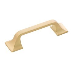 Forge 3 Inch Center to Center Brushed Golden Brass Cabinet Pull Forge 3 Inch Center to Center Brushed Golden Brass Cabinet Pull