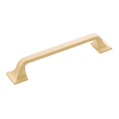 Forge 128 Millimeter Center to Center Brushed Golden Brass Cabinet Pull Forge 128 Millimeter Center to Center Brushed Golden Brass Cabinet Pull