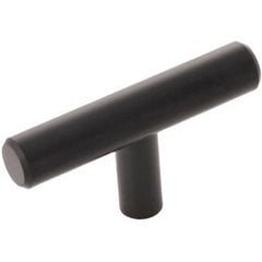 Bar Cabinet Pulls 2-3/8 Inch Matte Black Cabinet T-Knob Bar Cabinet Pulls 2-3/8 Inch Matte Black Cabinet T-Knob