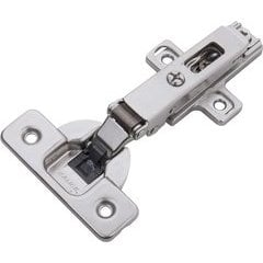 Full Overlay Soft Close Frameless Cabinet Hinge - Pair - Satin Nickel Full Overlay Soft Close Frameless Cabinet Hinge - Pair - Satin Nickel