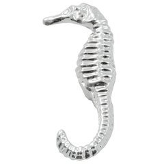 Oceana 2.64 Inch Length Sea Horse Left Side Facing Cabinet Knob - Chrome Oceana 2.64 Inch Length Sea Horse Left Side Facing Cabinet Knob - Chrome