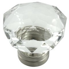 Kristal 2.46 Inch Width Cabinet Knob - Satin Nickel Kristal 2.46 Inch Width Cabinet Knob - Satin Nickel