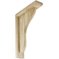 Traditional Bar Bracket 10-1/2 Inch H - Wood Traditional Bar Bracket 10-1/2 Inch H - Wood