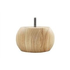 Round Bunn Foot 4.2 Inch W x 4.2 Inch L x 2.52 Inch H - Wood Round Bunn Foot 4.2 Inch W x 4.2 Inch L x 2.52 Inch H - Wood