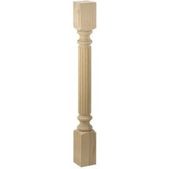 Reed Leg 3-1/2 Inch x 3-1/2 x 35-1/4 Inch H - Wood Reed Leg 3-1/2 Inch x 3-1/2 x 35-1/4 Inch H - Wood