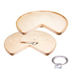 28 Inch Kidney Lazy Susan with Pre-installed 10 Inch Swivel 28 Inch Kidney Lazy Susan with Pre-installed 10 Inch Swivel