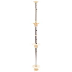 Lazy Susan Pole for 3 Round or Kidney Shelves - Chrome Lazy Susan Pole for 3 Round or Kidney Shelves - Chrome