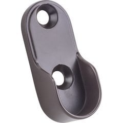 Mounting Bracket for Oval Closet Rod Screw-in Type - Dark Bronze Mounting Bracket for Oval Closet Rod Screw-in Type - Dark Bronze