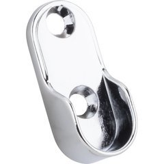 Mounting Bracket for Oval Closet Rod Screw-in Type - Chrome Mounting Bracket for Oval Closet Rod Screw-in Type - Chrome