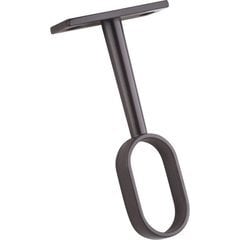 Middle Mounting Bracket for Oval Closet Rod - Dark Bronze Middle Mounting Bracket for Oval Closet Rod - Dark Bronze
