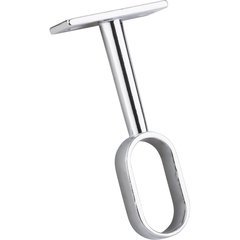 Middle Mounting Bracket for Oval Closet Rod - Chrome Middle Mounting Bracket for Oval Closet Rod - Chrome