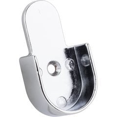 Mounting Bracket for 1-1/16 Inch Round Closet Rod 32mm Knock-in Type - Chrome Mounting Bracket for 1-1/16 Inch Round Closet Rod 32mm Knock-in Type - Chrome
