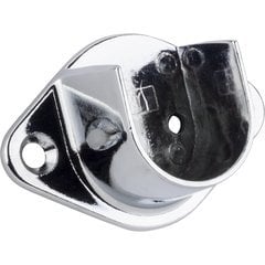 Open Mounting Bracket for 1-1/16 Inch Round Closet Rod Screw-in Type - Chrome Open Mounting Bracket for 1-1/16 Inch Round Closet Rod Screw-in Type - Chrome