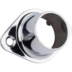 Closed Mounting Bracket for 1-1/16 Inch Round Closet Rod Screw-in Type - Chrome Closed Mounting Bracket for 1-1/16 Inch Round Closet Rod Screw-in Type - Chrome