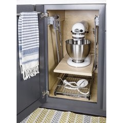 10% OFF 11-1/2" - 24 Inch Width Soft-close Mixer/Appliance Lift - Chrome, Min. Cabinet Opening: 12 Inch Width