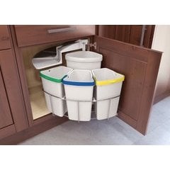 25% OFF Oko Center 4 Waste/Recycling Center - (3) 10 qt and (1) 13 qt