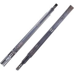 16 Inch Soft Close Full Extension Ball Bearing Side Mount Drawer Slide - Cadmium 16 Inch Soft Close Full Extension Ball Bearing Side Mount Drawer Slide - Cadmium