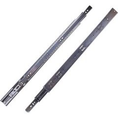 18 Inch Soft Close Full Extension Ball Bearing Side Mount Drawer Slide - Cadmium 18 Inch Soft Close Full Extension Ball Bearing Side Mount Drawer Slide - Cadmium