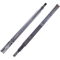 24 Inch Soft Close Full Extension Ball Bearing Side Mount Drawer Slide - Cadmium 24 Inch Soft Close Full Extension Ball Bearing Side Mount Drawer Slide - Cadmium