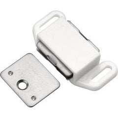 1-5/8 Inch Magnetic Catch - White 1-5/8 Inch Magnetic Catch - White