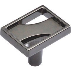 River 1-1/8 Inch Diameter Black Nickel Cabinet Knob River 1-1/8 Inch Diameter Black Nickel Cabinet Knob