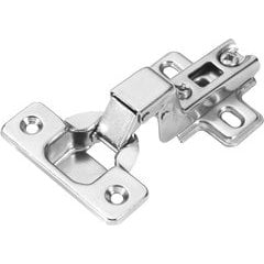 Slide-On Full Inset 105 Degree Frameless Hinge - Polished Nickel Slide-On Full Inset 105 Degree Frameless Hinge - Polished Nickel