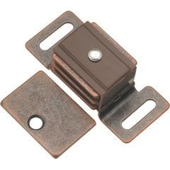 1-7/8 Inch Double Magnetic Catch - Statuary Bronze 1-7/8 Inch Double Magnetic Catch - Statuary Bronze