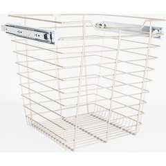 14 Inch D x 17 Inch W x 17 Inch H Closet Pullout Basket - Satin Nickel 14 Inch D x 17 Inch W x 17 Inch H Closet Pullout Basket - Satin Nickel