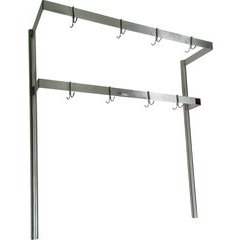 13-5/8 Inch x 48 Inch x 48 Inch Pot Rack - Stainless Steel 13-5/8 Inch x 48 Inch x 48 Inch Pot Rack - Stainless Steel