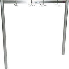 108 Inch Width Pot Rack with 9 Hooks - Polish Satin 108 Inch Width Pot Rack with 9 Hooks - Polish Satin
