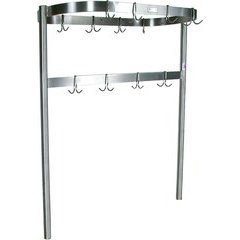 84 Inch x 18 Inch x 48 Inch Oval Shaped Pot Rack Table Mount - Polish Satin 84 Inch x 18 Inch x 48 Inch Oval Shaped Pot Rack Table Mount - Polish Satin