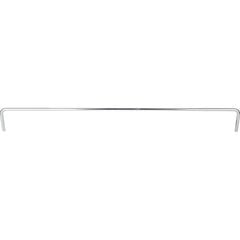 17-7/16 Inch Metal Shelf Rail - Polished Chrome 17-7/16 Inch Metal Shelf Rail - Polished Chrome