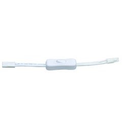 4 Inch Hand Switch with Male Plug and Switch - White 4 Inch Hand Switch with Male Plug and Switch - White