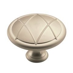 Lattice 1-3/4 Inch Diameter Traditional Satin Nickel Knob Lattice 1-3/4 Inch Diameter Traditional Satin Nickel Knob