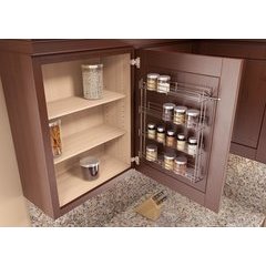 Spice Rack 7-1/4 inch W x 18 inch H Silver Spice Rack 7-1/4 inch W x 18 inch H Silver