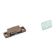 2 Inch Length Functional Hardware Magnetic Catch - Finished in Tan 2 Inch Length Functional Hardware Magnetic Catch - Finished in Tan