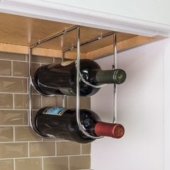 Under Cabinet Wine Bottle Rack - Chrome Under Cabinet Wine Bottle Rack - Chrome