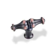 Bella 2-1/4 Inch Diameter Dark Brushed Antique Copper Cabinet Knob Bella 2-1/4 Inch Diameter Dark Brushed Antique Copper Cabinet Knob