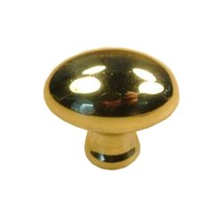 Elite 1 Inch Diameter Polished Brass Cabinet Knob Elite 1 Inch Diameter Polished Brass Cabinet Knob