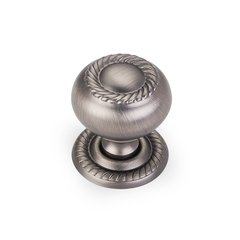 Rhodes 1-1/4 Inch Diameter Bright Nickel Brushed with Dull Lacquer Cabinet Knob Rhodes 1-1/4 Inch Diameter Bright Nickel Brushed with Dull Lacquer Cabinet Knob