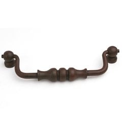 Savannah 5-1/16 Inch Center to Center Natural Rust Cabinet Bail Pull Savannah 5-1/16 Inch Center to Center Natural Rust Cabinet Bail Pull