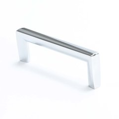 Metro 3-3/4 Inch Center to Center Polished Chrome Cabinet Pull Metro 3-3/4 Inch Center to Center Polished Chrome Cabinet Pull