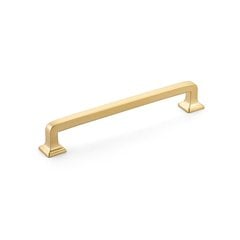 Menlo Park Pull 6 inch Center to Center Signature Satin Brass Menlo Park Pull 6 inch Center to Center Signature Satin Brass