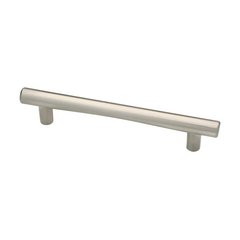 Modern 5-1/16 Inch Center to Center Satin Nickel Cabinet Pull Modern 5-1/16 Inch Center to Center Satin Nickel Cabinet Pull