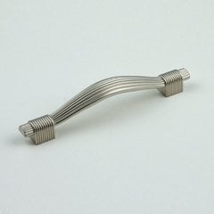 Opus 5-1/16 Inch Center to Center Satin Nickel Cabinet Pull Opus 5-1/16 Inch Center to Center Satin Nickel Cabinet Pull
