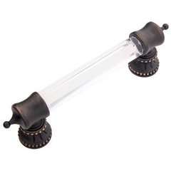 Chautauqua Pull 3-3/4" C/C Glass & Vintage Bronze Chautauqua Pull 3-3/4" C/C Glass & Vintage Bronze