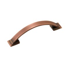 Candler 3-3/4 Inch Center to Center Brushed Copper Cabinet Pull Candler 3-3/4 Inch Center to Center Brushed Copper Cabinet Pull