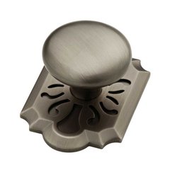 Augustine 2-3/8 Inch Diameter Heirloom Silver Cabinet Knob Augustine 2-3/8 Inch Diameter Heirloom Silver Cabinet Knob