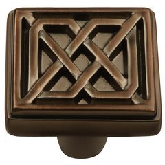 Celtic Square Knob 1-1/4" Dia Refined Bronze Celtic Square Knob 1-1/4" Dia Refined Bronze